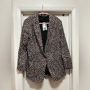 Express Leopard Print Blazer